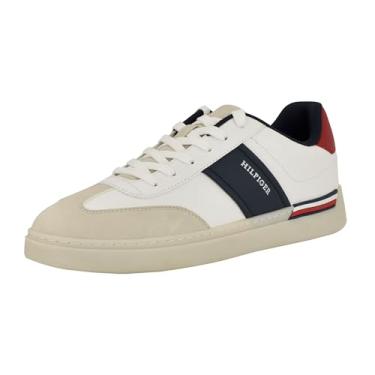 Imagem de Tommy Hilfiger Tênis masculino Jivlin, Branco/Azul Escuro Multi 141, 42