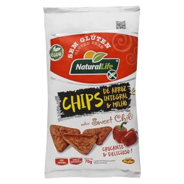 Imagem de Chips Arroz Integral e Milho Natural Life - Sabor Sweet Chili - Sem Glúten - 70g