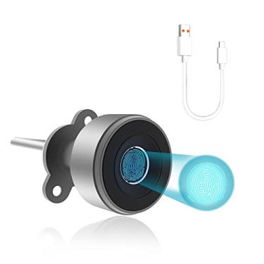 Imagem de Fechadura de armário com impressão digital JWM, fechadura biométrica de arquivo oculto para casa e escritório
