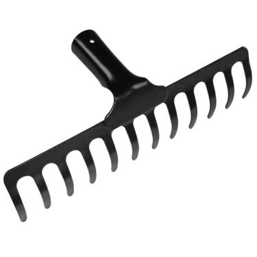 Imagem de Ancinho 12 Dentes Curvo Leve em Aço sem Cabo - 77101124 - TRAMONTINA