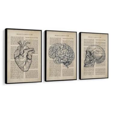 Imagem de Quadros Decorativos com Moldura de Madeira Impressão Alta Resolução em Papel Brilho — Decoração Sala, Quarto, Corredor e Escritório (Moldura Preta, 60x40x2, Com Vidro)