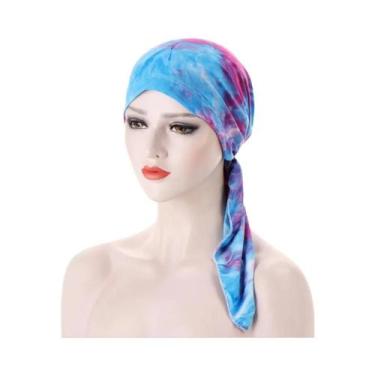 Imagem de Boné de Quimioterapia Feminino com Estampa Floral - Hijab de Algodão E