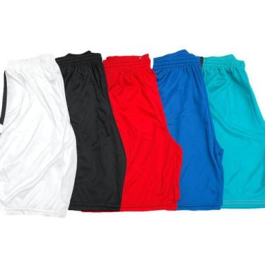 Imagem de Calção futebol Short Masculino kit 10 unidades Cores Sortidas. envio R
