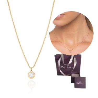 Imagem de Colar Ponto De Luz Rommanel Banhado A Ouro 18k Com Zircônia 532005