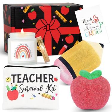 Imagem de Conjunto de presentes Iaovueby Teacher Spa Bath Bombs para mulheres co