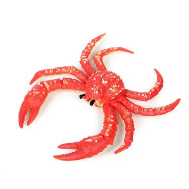 Imagem de Estatueta realista King Crab, modelo de vida oceânica em miniatura