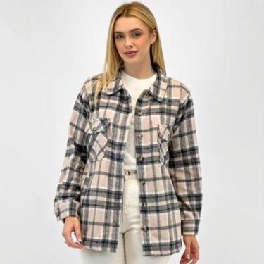 Imagem de Camisa Mormaii Xadrez Oversized em Flanela Feminina-Feminino