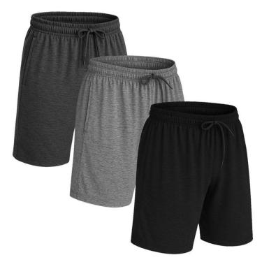 Imagem de Kit 3 Shorts Bermuda Plus Size Dry Academia Treino-Masculino
