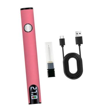 Imagem de oshhni Kit de ferro de solda USB recarregável mini atualizado portátil sem fio caneta de solda bateria caneta para reparo eletrônico faça você mesmo, Rosa