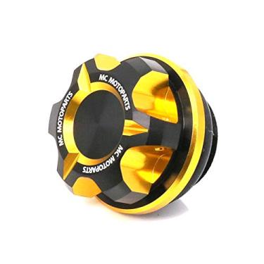 Imagem de MC MOTOPARTS Tampa de enchimento de óleo em ouro TAxis CNC para Honda CB1000R + CB650F 2019 + CBR650R 2018 – 2020 + CB500F + CBR500R + CB500X + CBF 600 1000 + NC 700 S + NC 750 X/S/ABS 2015 2016 2017 2018