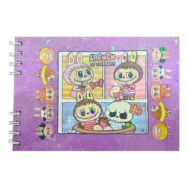 Imagem de Caderno de Desenho Capa Dura A5 48 Folhas 180g – Papel Grosso para Esboço, Ilustração e Aquarela Leve (Lilás)