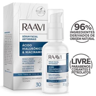 Imagem de Sérum Facial Antissinais Ácido Hialurônico Raavi 30g