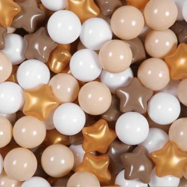 Imagem de Ball Pit Balls Realhaha Gold Coffee 100 unidades para bebês e crianças