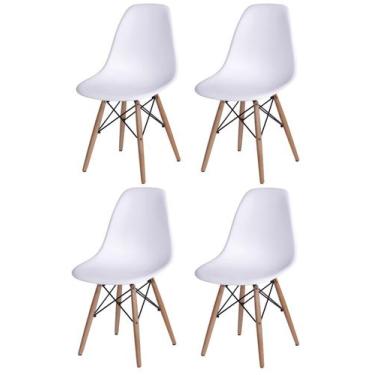 Imagem de Kit Cadeiras Sala Jantar Escritorio Eiffel - Branca - Digo.Casa, Branc