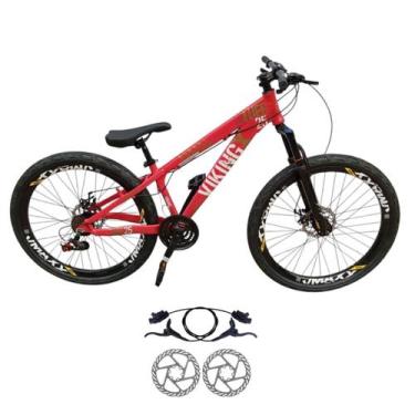 Imagem de Bicicleta Vikingx Tuff 25 Quadro Aluminio 24V Freio Hidraulico Diantei
