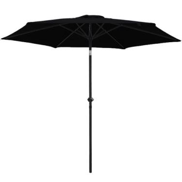 Imagem de Ombrelone Central Articulado de Alumínio 2,70 metros com Manivela Impo