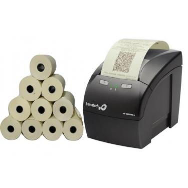 Imagem de Kit 30 Bobinas Térmicas Pdv 80X30 Amarelas Impressora