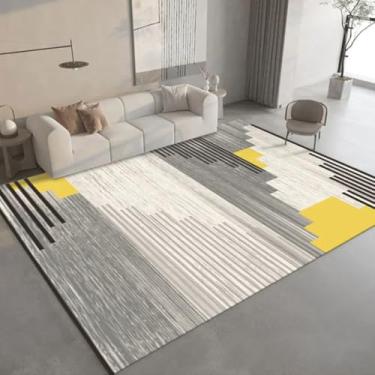 Imagem de Tapete minimalista para sala de estar, sofá, mesa de centro, tapete de cabeceira para quarto (180 x 200 cm (70 x 78 pol.) / hxx-250822001551)