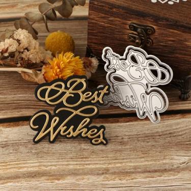 Imagem de Alfabetos matrizes de corte de metal para fazer cartões faça você mesmo, scrapbooking, moldes de molde de perfuração, artes artesanais, materiais para scrapbook, álbum de fotos, decoração de álbum de