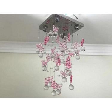 Imagem de Lustre para quarto infantil  Bebê, Menina, Menino em Cristal Base 20x20