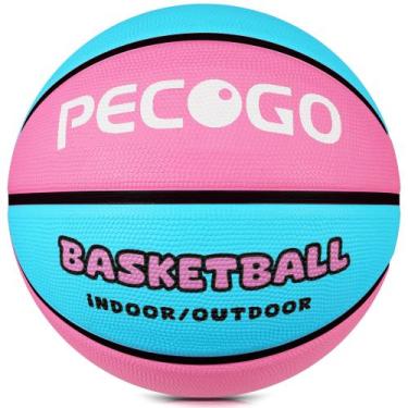 Imagem de Borracha de basquete PECOGO, tamanho 6, 28,5 polegadas, interior e ext