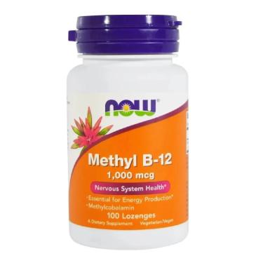 Imagem de Methyl B-12 Metilcobalamina 1,000 mcg 100 Lozenges Now Foods