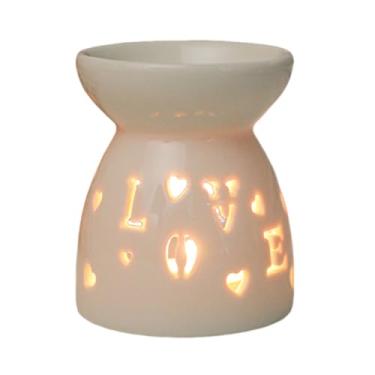 Imagem de Fogão de cerâmica para aromaterapia, criativo, elegante, minimalista, estrela, lua, incenso de incenso simples e versátil (amor)