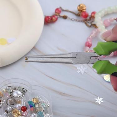 Imagem de Mini alicate de ponta de agulha de 15 cm com garras lisas alicate de nariz extralongo para fabricação de joias e miçangas