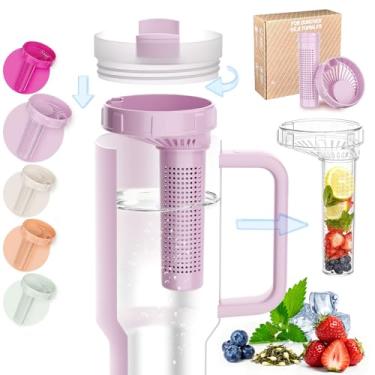 Imagem de Infusor de chá Stanley para copo de 850 g e copo de 1134 g, acessórios para copos Stanley | Trava giratória para chá à prova de vazamento, frutas e bebidas frias | reutilizável, livre de BPA, pode ser