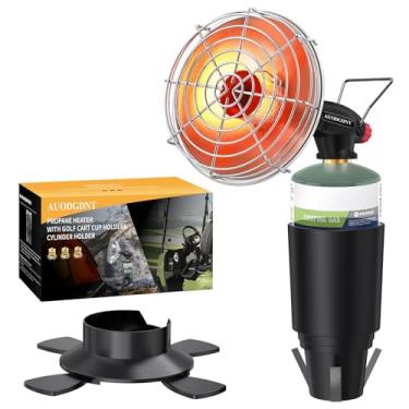 Imagem de Aquecedor de propano portátil, aquecedores de garagem de pátio ao ar livre, suporte de tanque de gás dobrável de autoignição para caminhadas, pesca no gelo, barraca de caça