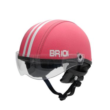 Imagem de Capacete coquinho scooter elétrica bike rosa viseira
