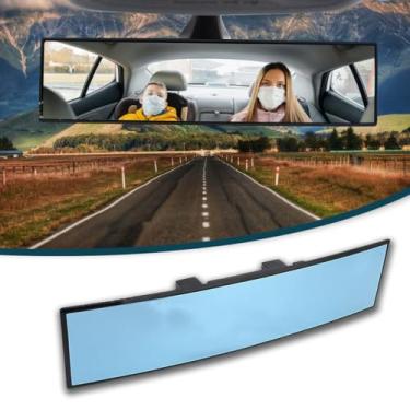 Imagem de Couslcd Espelho retrovisor para carro, espelhos retrovisores panorâmicos convexos de encaixe interno de 30,7 cm, ângulo amplo antirreflexo HD e redutor de ponto cego, universal para veículos SUV
