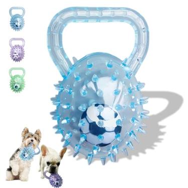 Imagem de Jatmira Brinquedo de bola de cachorro resistente para mastigadores agressivos, brinquedos interativos duráveis, bola de tênis de borracha forte incluída brinquedo de mastigar flutuante para raças
