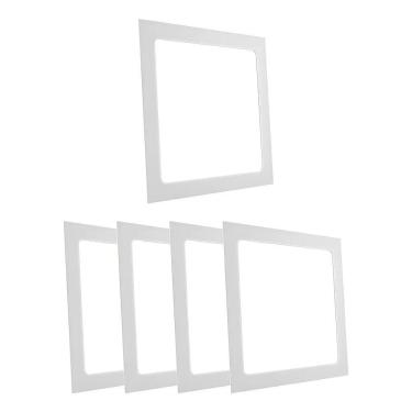 Imagem de Kit 5 Painel Plafon Led Quadrado Embutir Ultra Slim 25W Cor
