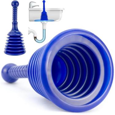 Imagem de Luigi's Desentupidor de pia para cozinha - Banheiro com êmbolo de pia - Banheira de drenagem ou chuveiro - Removedor de entupimento pequeno e poderoso - Estilo comercial "Encanadores Desentupidores