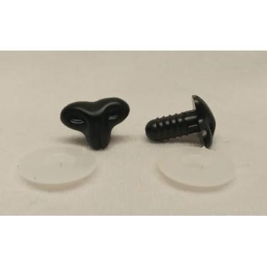 Imagem de Sassy Bears 13 mm Narizes de segurança para gatos pretos (10 narizes) para ursos, bonecas, fantoches, artesanato