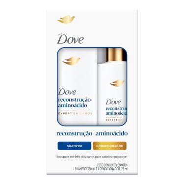Imagem de Kit Dove Reconstrução e Aminoácido Expert em Danos Shampoo 350ml e Condicionador 175ml