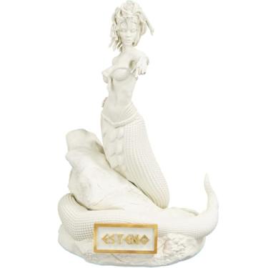 Imagem de Estátua Esteno Mitologia Grega Estatueta - Górgona - Versão 3 (Cor Mármore Dourado)