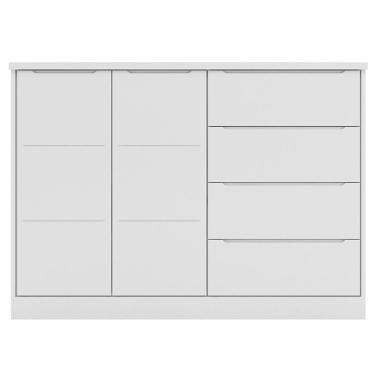 Imagem de Cômoda Infantil 2 Portas E 4 Gavetas Pérola Branco - Phoenix