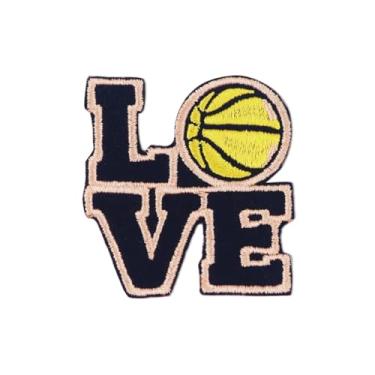 Imagem de 3 peças de adesivos bordados de basquete, apliques brilhantes e vibrantes para passar a ferro ou costurar, ideais para decorar roupas, chapéus, acessórios de jeans