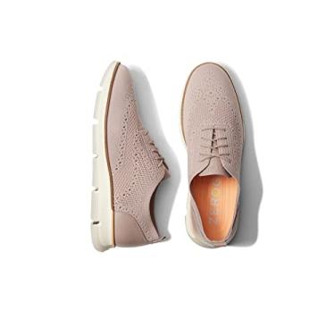 Imagem de Cole Haan 4. Zerogrand Stitchlite Oxford Etherea Knit/Etherea Smooth Leather/Pumpkin/Optic White 7 B (M)