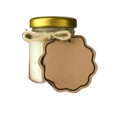 Imagem de Vela Aromática Lavanda Perfumada Artesanal Vegetal Vaso de Gesso Vasinho(5 Velas 40g (ESCOLHER NO CHAT))