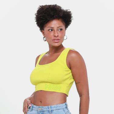 Imagem de Top Cropped Morena Rosa Canelado Bordado-Feminino