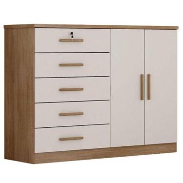 Imagem de Cômoda Sapateira Seul Cumaru 25 Fendi - Novo Horizonte - MÓVEIS NOVO H