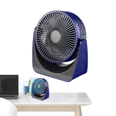 Imagem de Pequenos ventiladores para mesa | Ventilador de mesa pequeno de 5 velocidades silencioso, soprador de ar portátil de longa duração para quarto, , casa, viagem, ambientes internos e externos