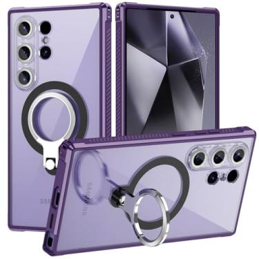 Imagem de LONTECT Capa para Galaxy S24 Ultra 5G [compatível com MagSafe] Protetor de lente de câmera integrado com proteção contra quedas à prova de choque Slim Fit Capa resistente para Samsung Galaxy S24 Ultra