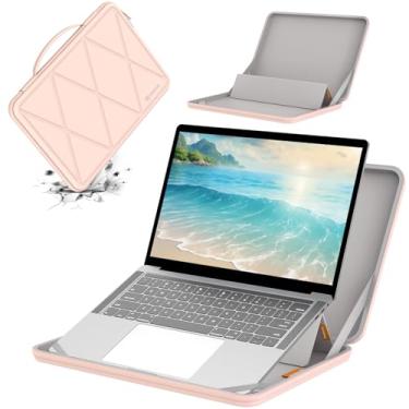 Imagem de Smatree MS93 Capa protetora rígida de EVA com suporte compatível com ASUS ExpertBook B2 B2502C/B2 Flip B2502F de 15,6 polegadas, rosa