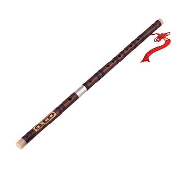 Imagem de Flauta de bambu amargo conectável Dizi tradicional instrumento de sopro musical chinês feito à mão para iniciantes (cor: tecla C)
