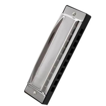 Imagem de Gaita profissional 10 furos C chave requintado instrumento gaita diatônica blues harpa adequada para iniciantes