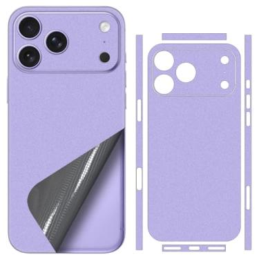 Imagem de SUKIDIOVQ Para iPhone 17 Pro Max Skin Wrap usando material 3M Acabamento metálico Precisão Cor-Matching Phone Sticker Film Vinyl Decal Glass Protector para a parte de trás